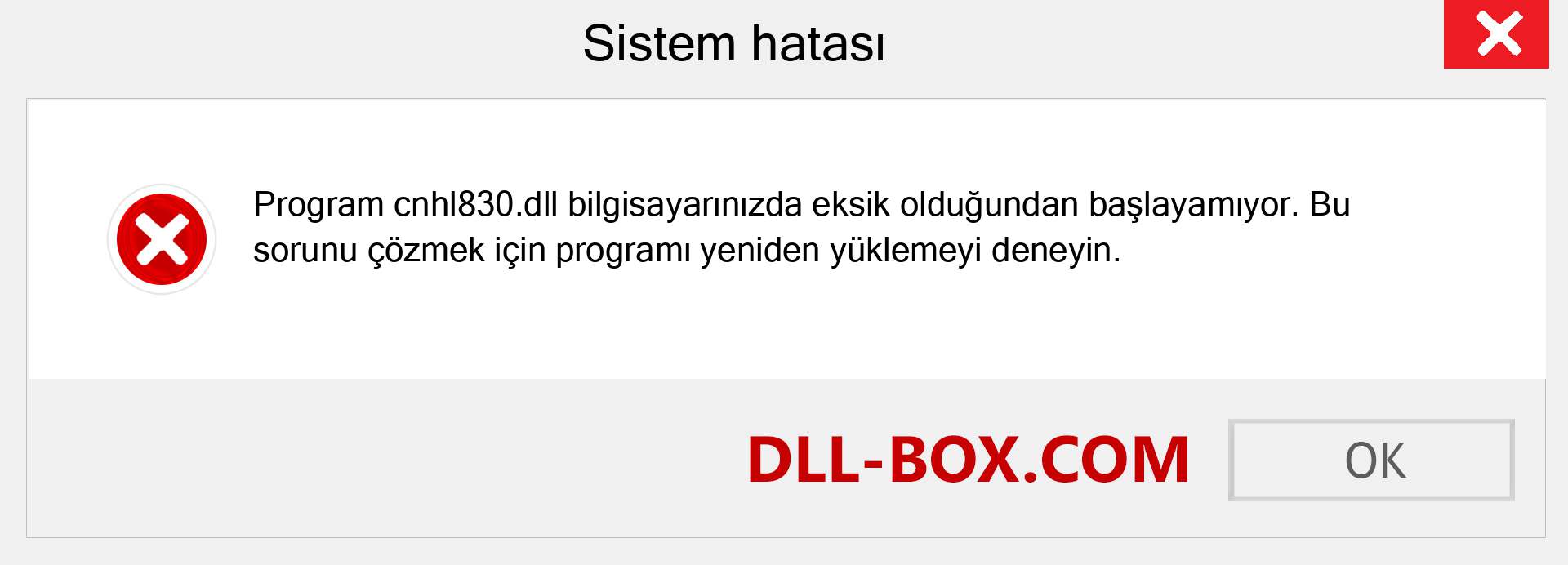 cnhl830.dll dosyası eksik mi? Windows 7, 8, 10 için İndirin - Windows'ta cnhl830 dll Eksik Hatasını Düzeltin, fotoğraflar, resimler